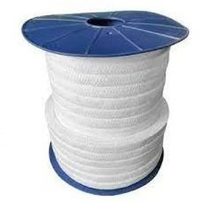 Spool of white braided PTFE gland packing