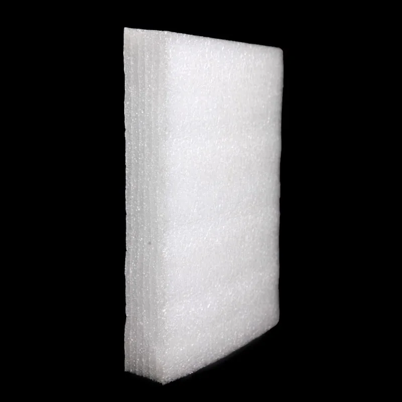 Sheet of white flexible polyethylene foam insulation